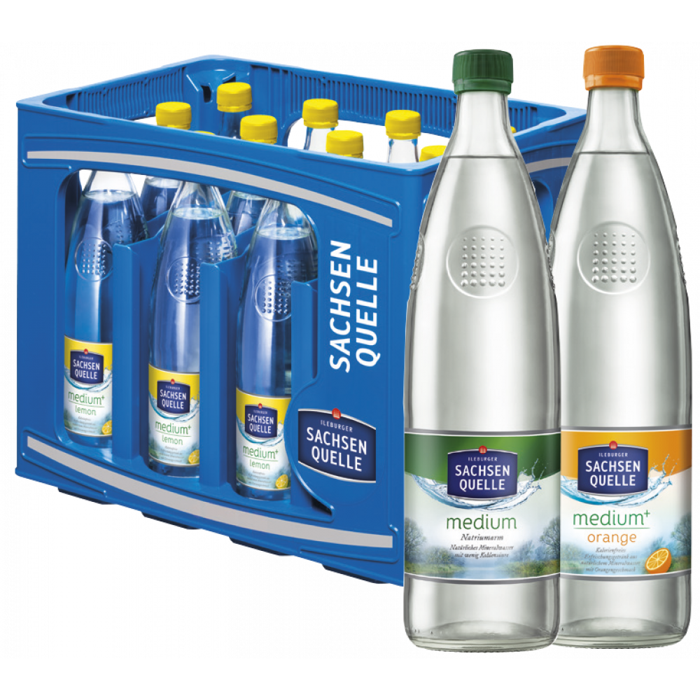 Ileburger Sachsen Quelle Mineralwasser Glas